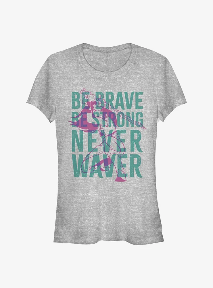 Disney Raya and the Last Dragon Be Brave Never Waiver Girls T-Shirt