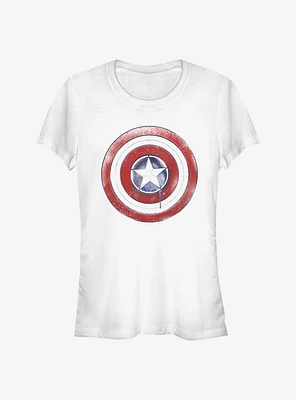 Marvel The Falcon And Winter Soldier Paint Shield Girls T-Shirt