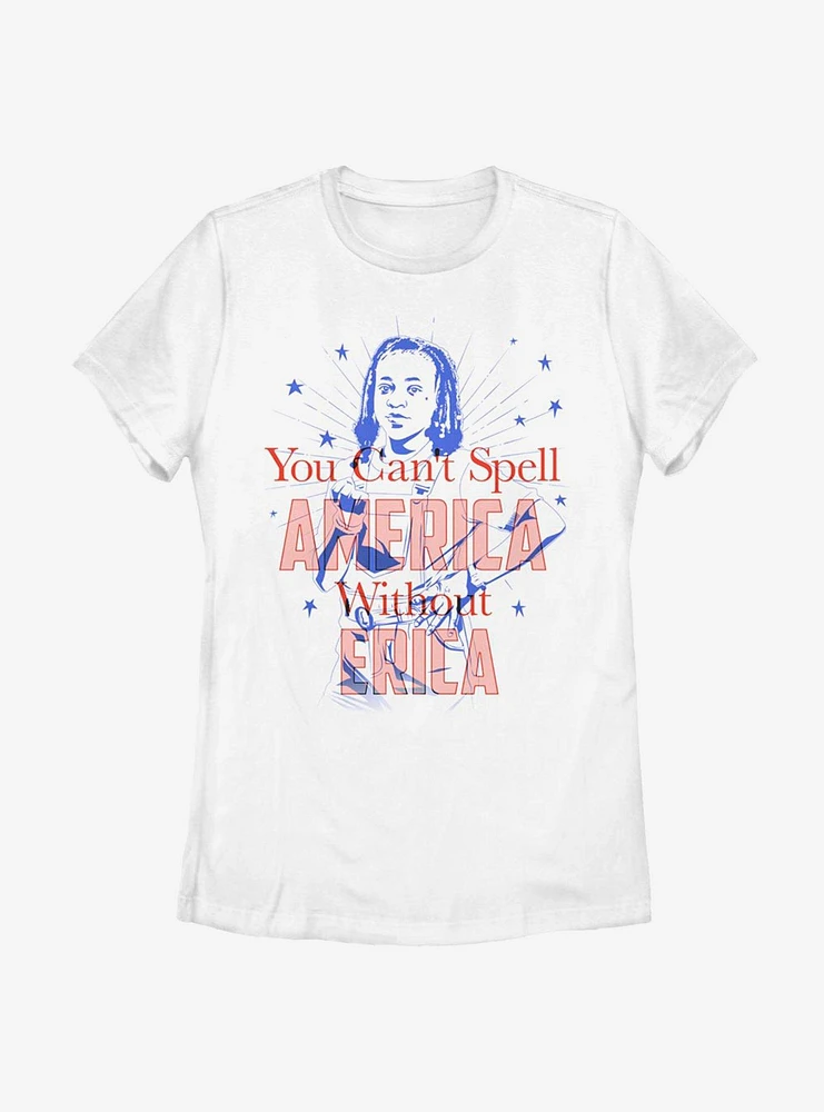 Stranger Things America Erica Womens T-Shirt