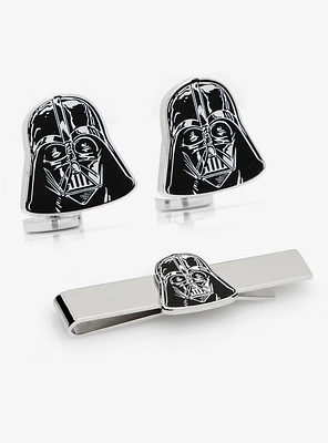 Star Wars Darth Vader Head Cufflinks Tie Bar Set