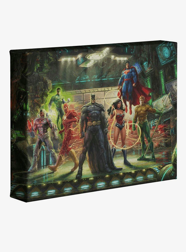 DC Comics The Justice League 8" x 10" Gallery Wrapped Canvas