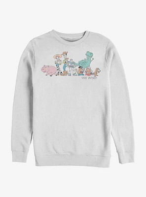 Disney Pixar Toy Story Line Up Crew Sweatshirt