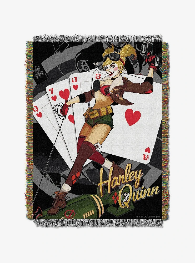 DC Comics Harley Quinn Tapestry Throw
