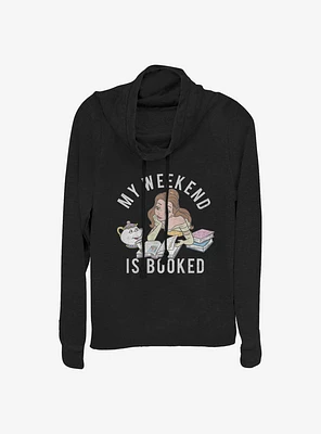 Disney Beauty And The Beast Booked Cowlneck Long-Sleeve Girls Top