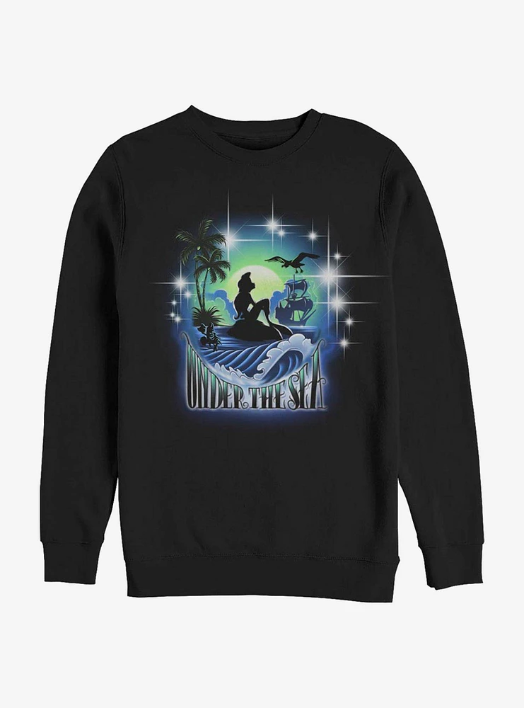 Disney The Little Mermaid Under Sea Crew Sweatshirt