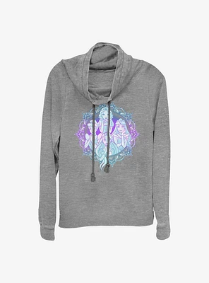 Disney Princess Simple Art Cowlneck Long-Sleeve Girls Top
