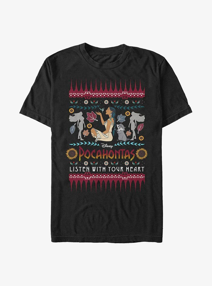 Disney Pocahontas Ugly Holiday Sweater T-Shirt