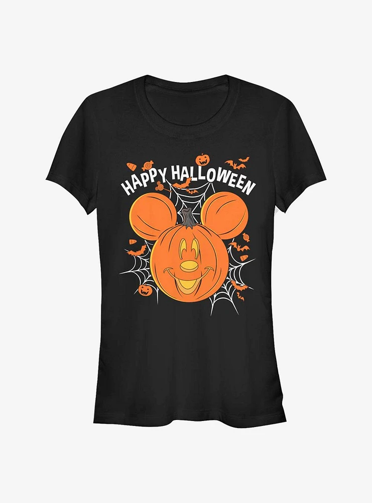 Disney Mickey Mouse Jack-O'-Lantern Girls T-Shirt