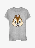Disney Chip N' Dale Big Face Girls T-Shirt
