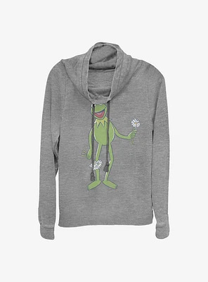 Disney The Muppets Big Kermit Cowlneck Long-Sleeve Girls Top