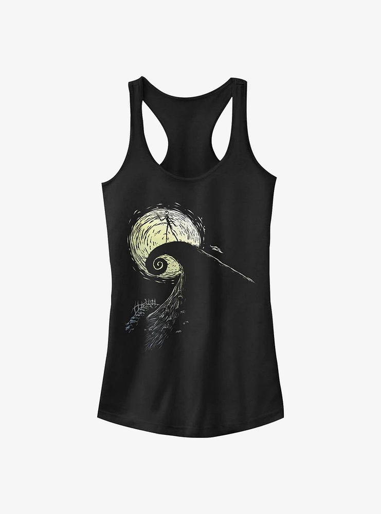 Disney The Nightmare Before Christmas Spiral Hill Jack Girls Tank