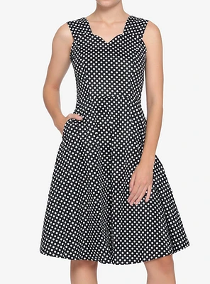 Black White Polka Dot Dress