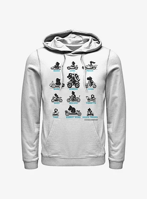 Super Mario Kart Silhouettes Hoodie