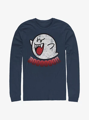 Super Mario Boo Ghost Long-Sleeve T-Shirt