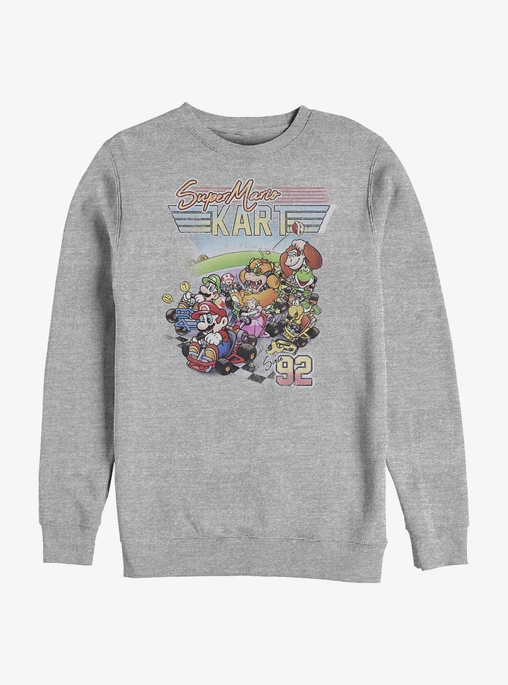 Super Mario Kart Nineties Crew Sweatshirt