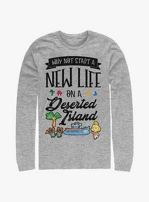 Animal Crossing Start A New Life Long-Sleeve T-Shirt