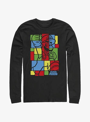 Super Mario Box Trot Long-Sleeve T-Shirt