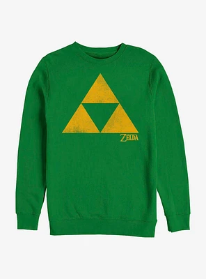 The Legend Of Zelda Simple Triforce Crew Sweatshirt