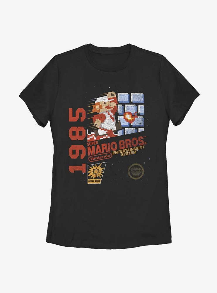 Nintendo Super Mario 1985 Vintage Womens T-Shirt