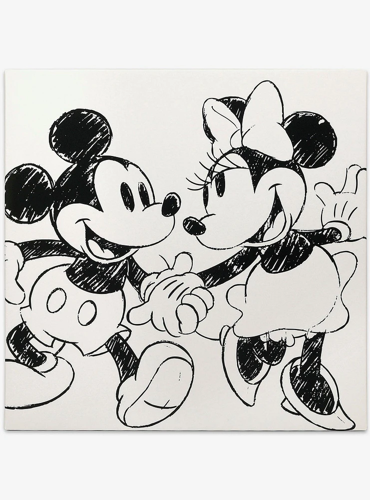 Disney Mickey And Minnie 24" x 24" Canvas Wall Décor