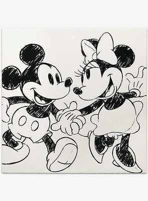 Disney Mickey And Minnie 24" x 24" Canvas Wall Décor