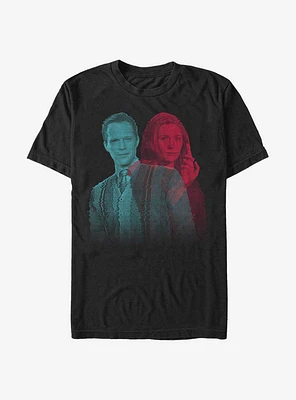 Extra Soft Marvel WandaVision Glitchy Overlay Wanda Vision T-Shirt