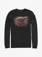 Star Wars The Mandalorian Cute Child Painting Long-Sleeve T-Shirt