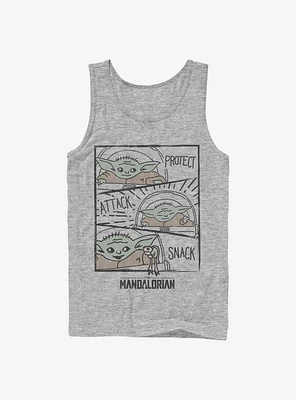 Star Wars The Mandalorian Child Doodle Panels Tank
