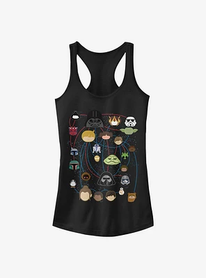 Star Wars Family Tree Girls Tank