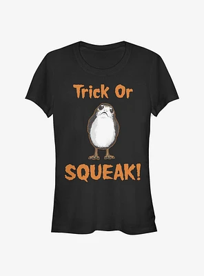 Star Wars: The Last Jedi Trick Or Squeak Girls T-Shirt
