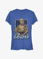 Star Wars Golden C-3PO Girls T-Shirt