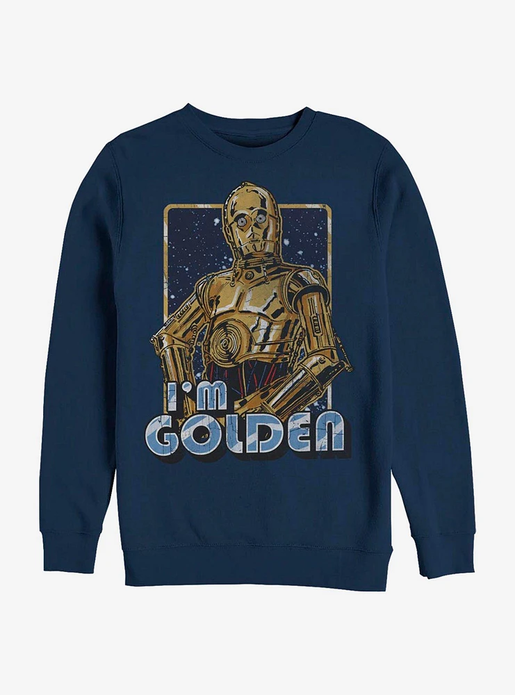 Star Wars Golden C-3PO Crew Sweatshirt