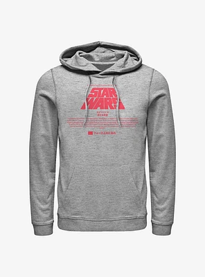 Star Wars Title Card Hoodie