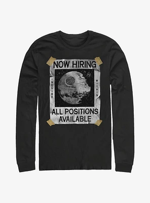 Star Wars All Positions Available Death Long-Sleeve T-Shirt