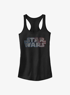 Star Wars Pattern Logo Girls Tank