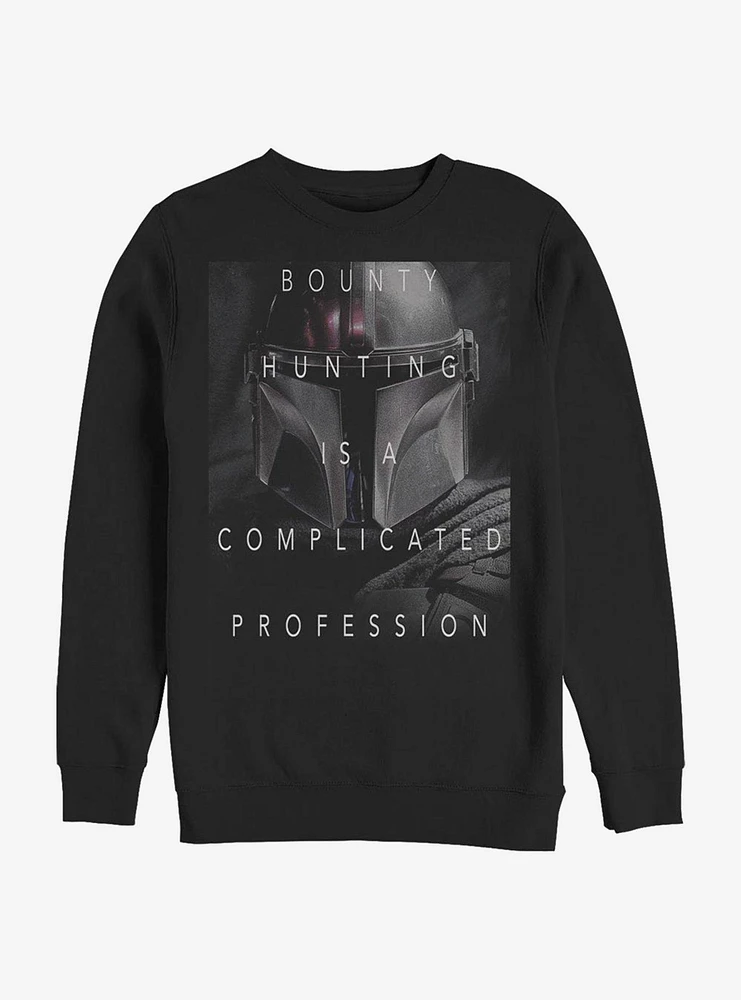 Star Wars The Mandalorian Complicated Profession Crew Sweatshirt
