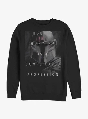 Star Wars The Mandalorian Complicated Profession Crew Sweatshirt