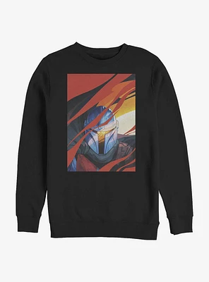 Star Wars The Mandalorian Illustrated Crew Sweatshirt