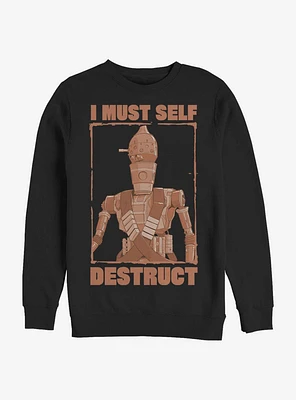 Star Wars The Mandalorian Self Destruct Crew Sweatshirt