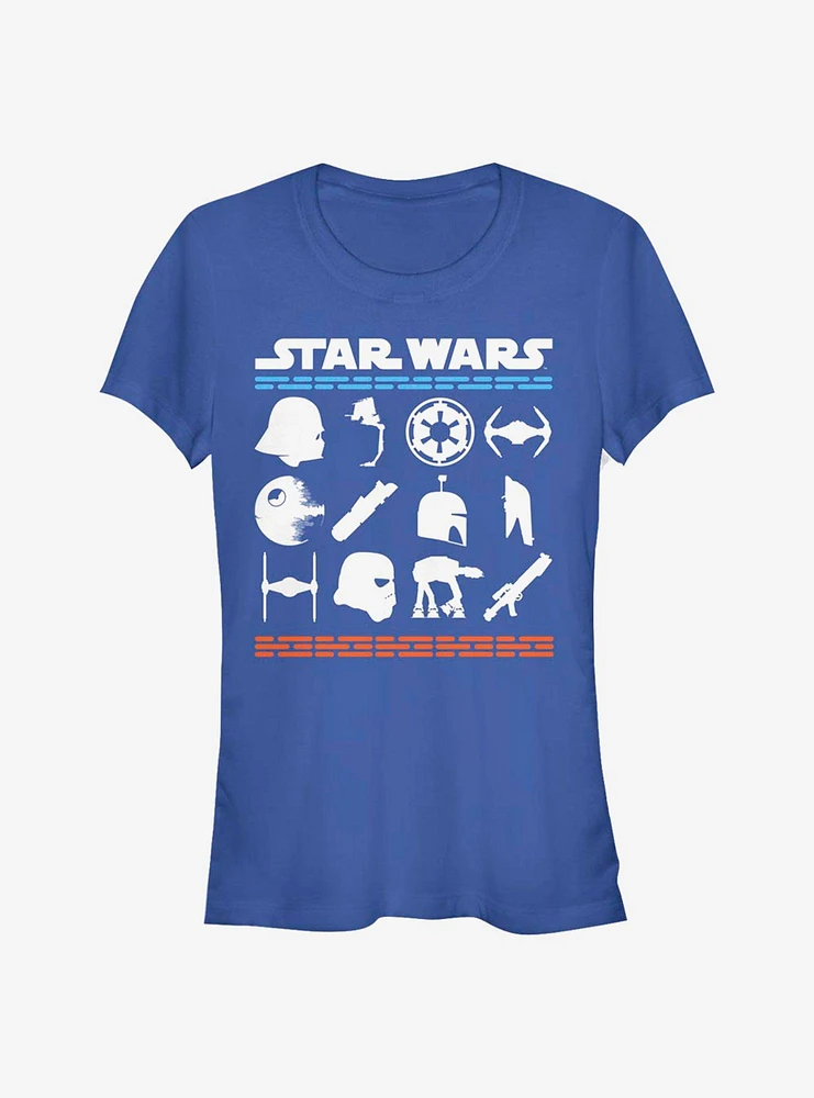 Star Wars Lucas Film Stacked Girls T-Shirt