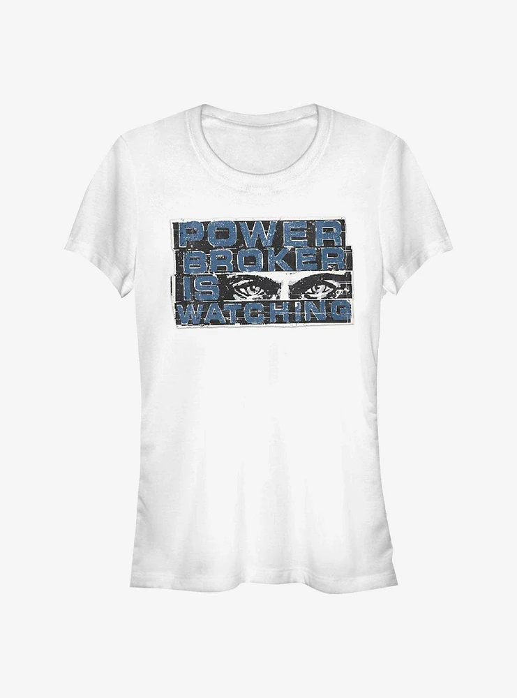 Marvel The Falcon And Winter Soldier Power Broker Eyes Girls T-Shirt
