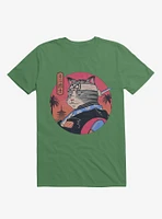 Samurai Cat Kelly Green T-Shirt