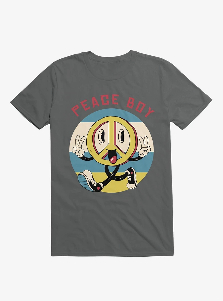 Peace Maker Boy Charcoal Grey T-Shirt