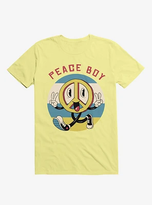 Peace Maker Boy Corn Silk Yellow T-Shirt