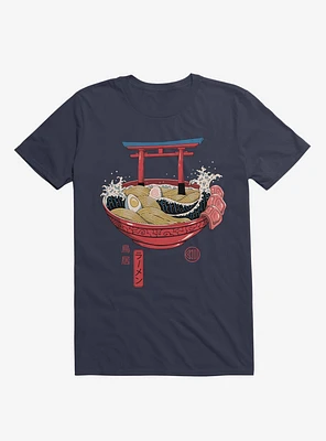 Sacred Ramen Ocean Navy Blue T-Shirt