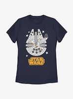 Star Wars Falcon Emoji Womens T-Shirt