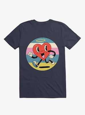 Grateful Heart Navy Blue T-Shirt