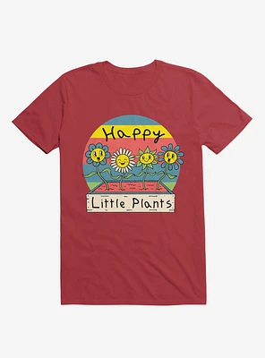Happy Little Plants Red T-Shirt