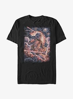 Star Wars The Mandalorian Mando Painted Stars T-Shirt