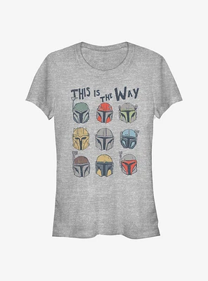 Star Wars The Mandalorian Way Helmets Girls T-Shirt